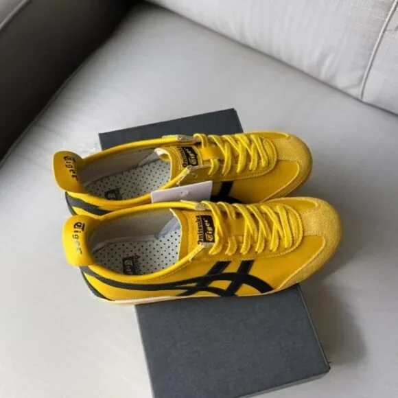 Onitsuka Tiger MEXICO 66 Women's Yellow Casual Sneakers [Multiple Sizes] - Picture 3 of 4